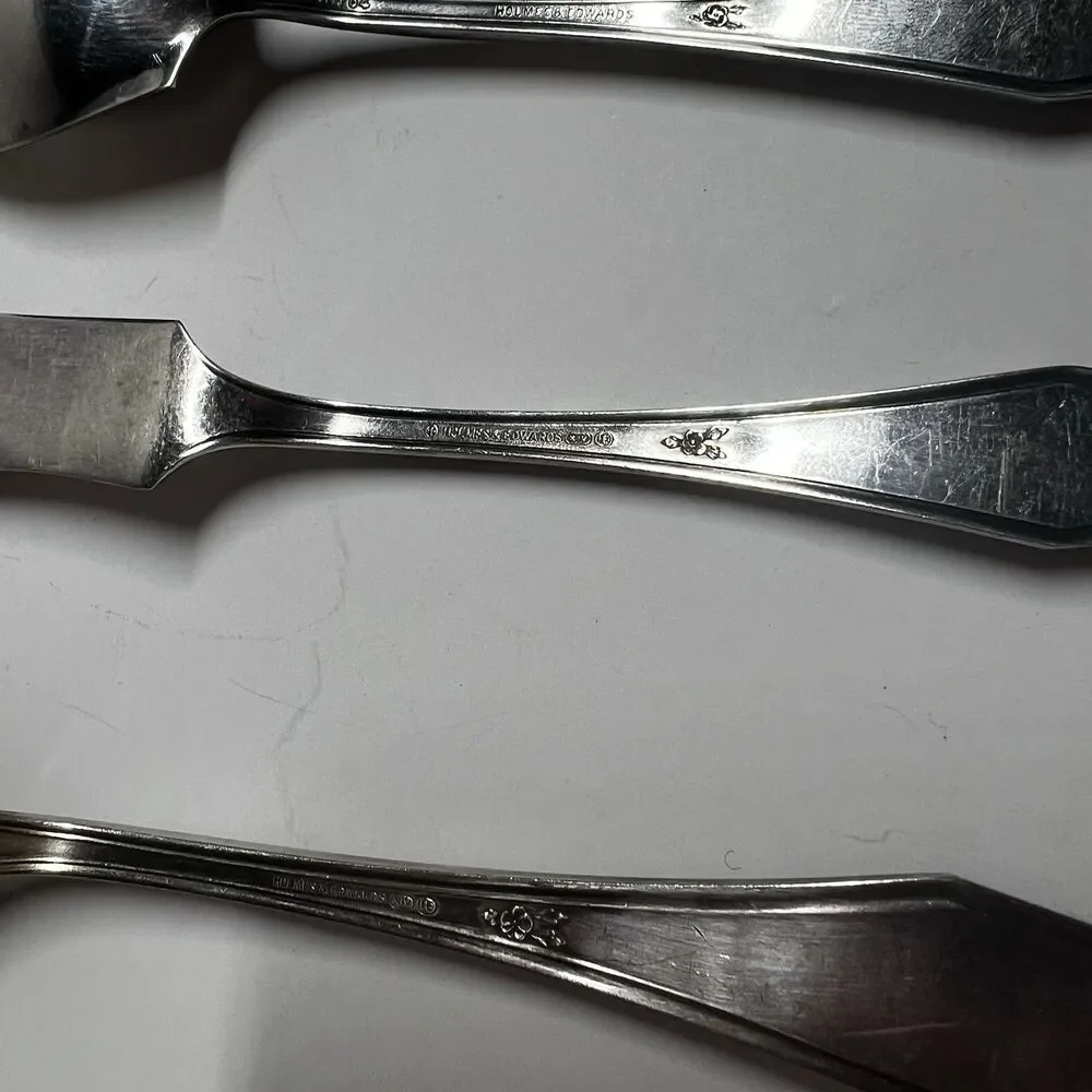 Vtg Holmes Edwards Silverplate Flatware Mixed Lot 6pc Spoons Knife Fork